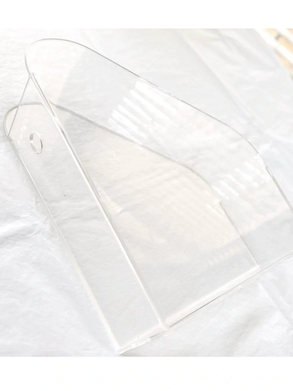 HOM Organization Clear Resin Acrylic Magazine File Holder